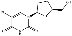 5-Chloro-2',3'-dideoxyuridine Struktur