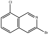 3-Bromo-8-chloroisoquinoline Struktur