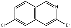 3-broMo-6-chloroisoquinoline Struktur