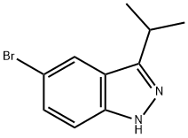 5-broMo-3-isopropyl-1H-indazole Struktur