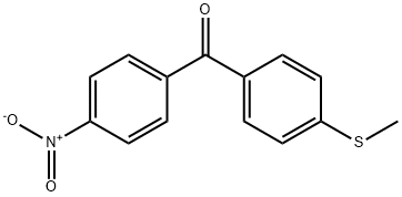 4-NITRO-4'-METHYLTHIOBENZOPHENONE Struktur