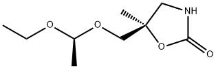 2-Oxazolidinone,5-[(1-ethoxyethoxy)methyl]-5-methyl-,(R*,S*)-(9CI) Struktur