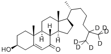 7-KETOCHOLESTEROL-25,26,26,26,27,27,27-D7 Struktur