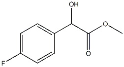 Methyl 2-(4-fluorophenyl)-2-hydroxyacetate Struktur