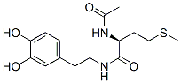 N-(N-acetylmethionyl)dopamine Struktur