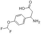 3-AMINO-3-(4-DIFLUOROMETHOXY-PHENYL)-PROPIONIC ACID Struktur