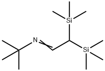 BIS(TRIMETHYLSILYL)-N-TERT-BUTYLACETALDIMINE Struktur