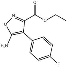 ETHYL 5-AMINO-4-(4-FLUOROPHENYL)ISOXAZOLE-3-CARBOXYLATE Struktur