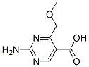 5-Pyrimidinecarboxylic acid, 2-amino-4-(methoxymethyl)- (9CI) Struktur