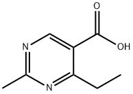 5-Pyrimidinecarboxylic acid, 4-ethyl-2-methyl- (9CI) Struktur