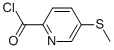 2-Pyridinecarbonyl chloride, 5-(methylthio)- (9CI) Struktur