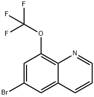 6-Bromo-8-trifluoromethoxyquinoline Struktur