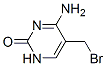 2(1H)-Pyrimidinone, 4-amino-5-(bromomethyl)- (9CI) Struktur