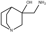 1-Azabicyclo(2,2,2)octan-3-ol-3-aminomethyl Struktur