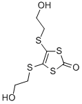 4,5-Bis-(2-hydroxy-ethylsulfanyl)-[1,3]dithiol-2-one Struktur