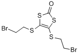 4,5-Bis-(2-bromo-ethylsulfanyl)-[1,3]dithiol-2-one Struktur