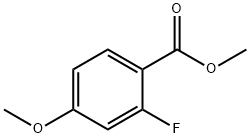 METHYL 2-FLUORO-4-METHOXYBENZOATE Struktur