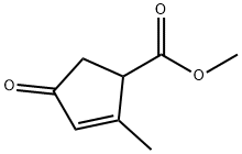 2-Cyclopentene-1-carboxylicacid,2-methyl-4-oxo-,methylester(9CI) Struktur