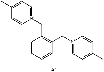 1,1-[1,2-Phenylenebis(methylene)]bis[4-methyl-pyridinium]  dibromide Struktur