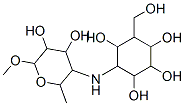 4-[(4,5-dihydroxy-6-methoxy-2-methyl-oxan-3-yl)amino]-6-(hydroxymethyl )cyclohexane-1,2,3,5-tetrol Struktur