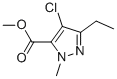 METHYL 1-METHYL-3-ETHYL-4-CHLORO-5-PYRAZOLECARBOXYLATE Struktur