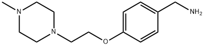 (4-(2-(4-methylpiperazin-1-yl)ethoxy)phenyl)methanamine Struktur