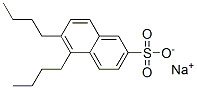 5,6-Dibutyl-2-naphthalenesulfonic acid sodium salt Struktur