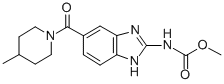 methyl 5(6)-(4-methylpiperidin-1-yl)carbonylbenzimidazole-2-carbamate Struktur