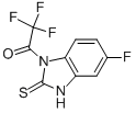 1-TRIFLUOROACETYL-5-FLUOROBENZIMIDAZOLIN-2-THIONE Struktur