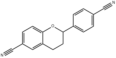 4',6-dicyanoflavan Struktur