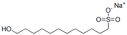 1-Dodecanesulfonic acid, hydroxy-, sodium salt Struktur