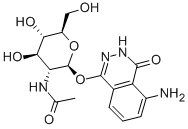 2-AMINOPHTHALYLHYDRAZIDO-N-ACETYL-B-D-GLUCOSAMINIDE Structure