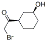 Ethanone, 2-bromo-1-(3-hydroxycyclohexyl)-, cis- (9CI) Struktur