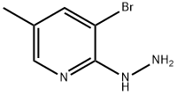 1-(3-bromo-5-methylpyridin-2-yl)hydrazine Struktur