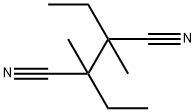 2,3-diethyl-2,3-dimethyl-butanedinitrile Struktur