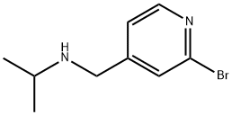 (2-Bromo-pyridin-4-ylmethyl)-isopropyl-amine Struktur