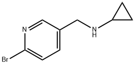 (6-Bromo-pyridin-3-ylmethyl)-cyclopropyl-amine Struktur