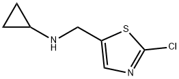 (2-Chloro-thiazol-5-ylmethyl)-cyclopropyl-amine Struktur