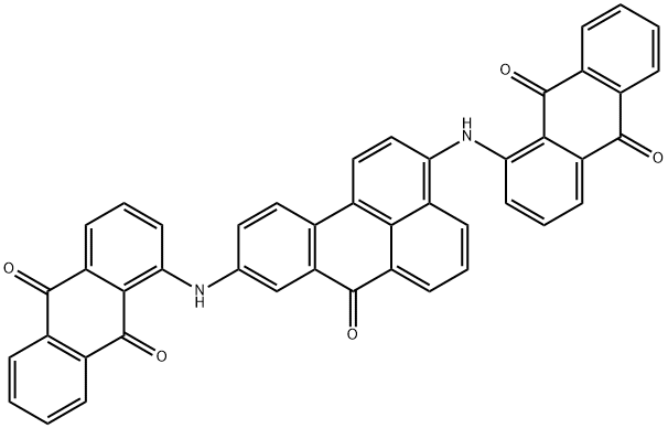 1,1'-[(7-oxo-7H-benz[de]-3,9-anthrylene)diimino]dianthraquinone Struktur