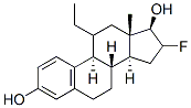 11-ethyl-16-fluoroestradiol Struktur