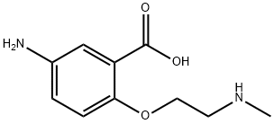 Benzoic acid, 5-amino-2-[2-(methylamino)ethoxy]- (9CI) Struktur