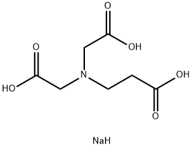 BETA-ALANINE-N,N-DIACETICACIDTRISODIUMSALT Struktur