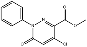 METHYL 4-CHLORO-6-OXO-1-PHENYL-1,6-DIHYDRO-3-PYRIDAZINECARBOXYLATE Struktur