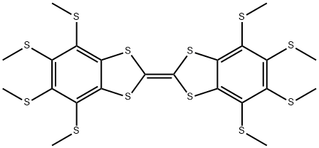 OCTAMETHYLTHIO-DIBENZO-TETRATHIAFULVALENE Struktur