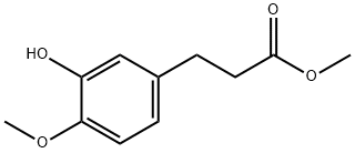 METHYL 3-(3-HYDROXY-4-METHOXYPHENYL)PROPANOATE Struktur