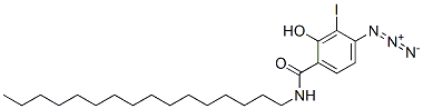 3-iodo-4-azido-N-hexadecylsalicylamide Struktur