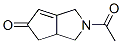 Cyclopenta[c]pyrrol-5(1H)-one, 2-acetyl-2,3,3a,4-tetrahydro- (9CI) Struktur