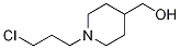 (1-(3-chloropropyl)piperidin-4-yl)methanol Struktur