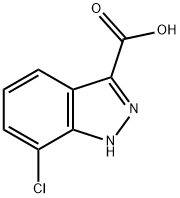 7-CHLORO-1H-INDAZOLE-3-CARBOXYLIC ACID Struktur