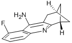 9-amino-8-fluoro-1,2,3,4-tetrahydro-2,4-methanoacridine Struktur